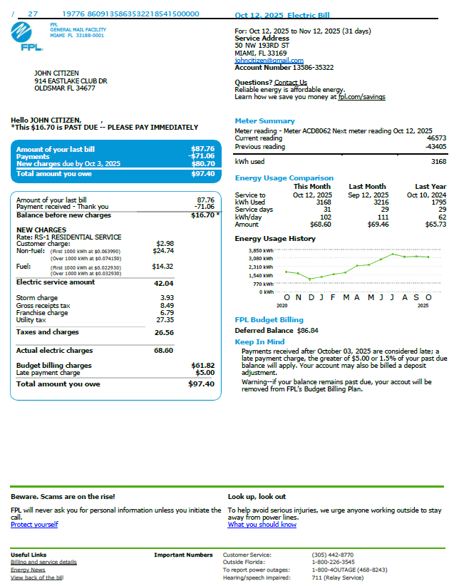  Minol USA business utility bill 